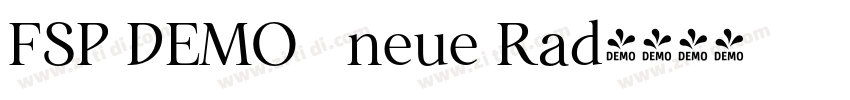 FSP DEMO   neue Rad字体转换